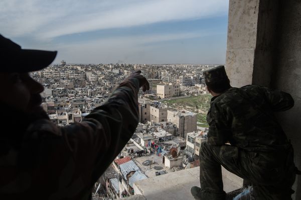 Syrian Arab Army troops in Aleppo - Sputnik International