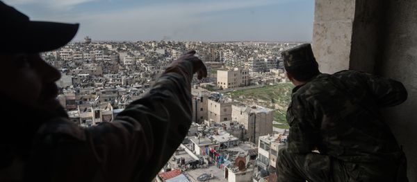 Syrian Arab Army troops in Aleppo Syrian Arab Army troops in Aleppo - Sputnik International
