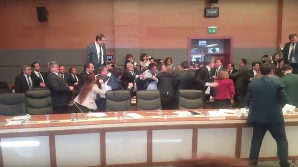 Turkish parliament debate on lawmakers' immunity ends in a brawl (02 05 2016) - Sputnik International