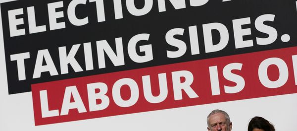 Britain's opposition Labour Party leader Jeremy Corbyn speaks during an election campaign poster launch in London, Britain May 3, 2016. - Sputnik International