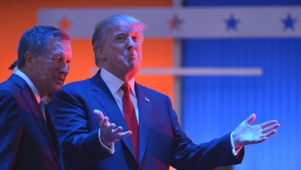John Kasich and Donald Trump - Sputnik International