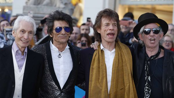 Members of the Rolling Stones (L-R) Charlie Watts, Ronnie Wood, Mick Jagger and Keith Richards. - Sputnik International