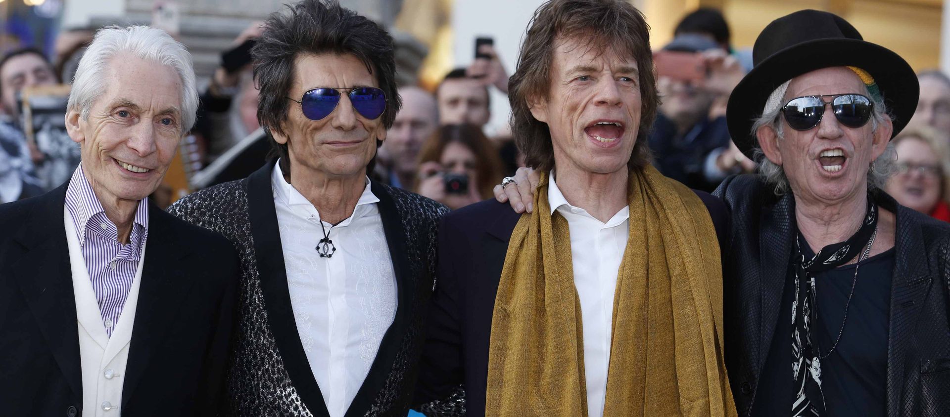 Members of the Rolling Stones (L-R) Charlie Watts, Ronnie Wood, Mick Jagger and Keith Richards. - Sputnik International, 1920, 28.06.2020
