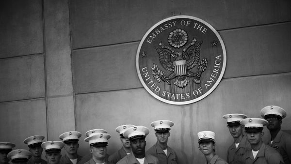 US Marines in the US embassy in Baghdad, Iraq, file photo US Marines in the US embassy in Baghdad, Iraq, file photo - Sputnik International