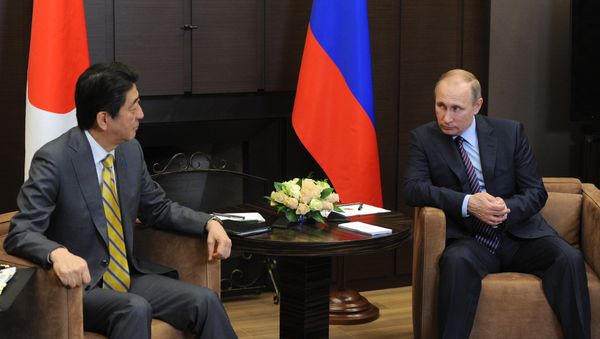 President Putin meets with Japan's Prime Minister Shinzo Abe President Putin meets with Japan's Prime Minister Shinzo Abe - Sputnik International