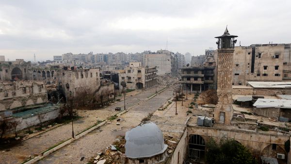 A general view shows a frontline in Old Aleppo - Sputnik International