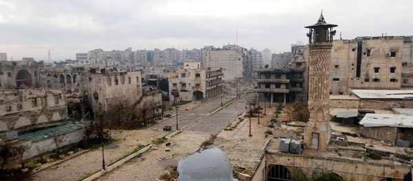 A general view shows a frontline in Old Aleppo - Sputnik International