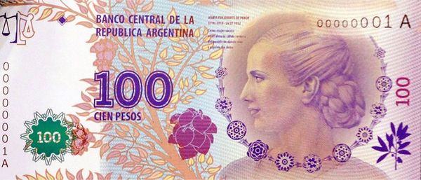 Argentina’s beloved former First Lady Eva Perón – widely known by her nickname “Evita” – appears on the current 100-peso bill. - Sputnik International