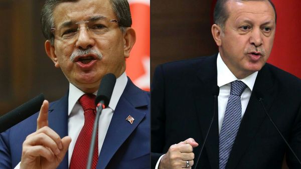 Ahmet Davutoglu and  Tayyip Erdogan (File) - Sputnik International