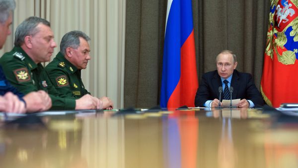 President Vladimir Putin during a meeting - Sputnik International