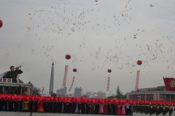 A parade in Pyongyang A parade in Pyongyang - Sputnik International