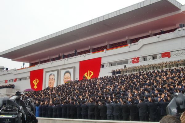 A parade in Pyongyang A parade in Pyongyang - Sputnik International