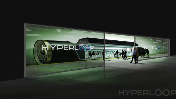 An image showing passengers boarding the Hyperloop transportation system. - Sputnik International
