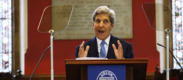 U.S. Secretary of State John Kerry speaks at the Oxford Union in Oxford, Britain May 11, 2016 - Sputnik International