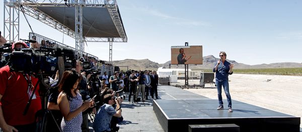 Hyperloop One Co-Founder & Chief Technology Officer Brogan BamBrogan speaks during the first test of the propulsion system at the Hyperloop One Test and Safety site on May 11, 2016 in Las Vegas, Nevada. Hyperloop One Co-Founder & Chief Technology Officer Brogan BamBrogan speaks during the first test of the propulsion system at the Hyperloop One Test and Safety site on May 11, 2016 in Las Vegas, Nevada. - Sputnik International