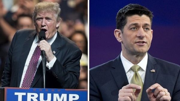 US Republican presidential candidate Donald Trump (left) and Speaker of the House Paul Ryan US Republican presidential candidate Donald Trump (left) and Speaker of the House Paul Ryan - Sputnik International