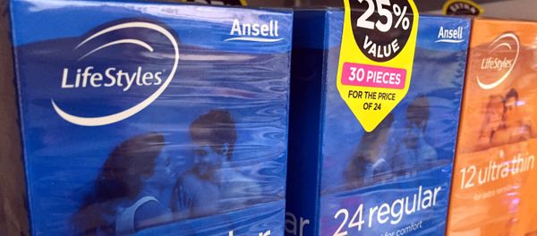 Boxes of Ansell condoms are displayed for sale at a local pharmacy in Sydney, Australia, May 16, 2016 - Sputnik International