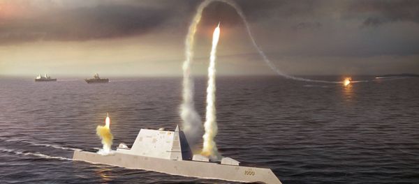 Artistic Rendering of the USS Zumwalt class destroyer DDG 1000 Artistic Rendering of the USS Zumwalt class destroyer DDG 1000 - Sputnik International