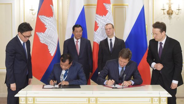 Russia and Cambodia signed a memorandum on peaceful use of nuclear energy Tuesday. - Sputnik International