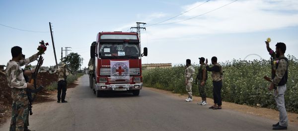An aid truck of the International Committee of the Red Cross (ICRC). Syria (File) - Sputnik International
