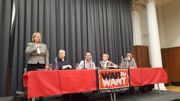 Natalie Bennett, the Green Party leader, at the 'Killing Toxic Trade Deals: CETA' event in London.  - Sputnik International