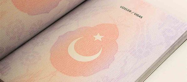 A page from a Turkish biometric passport A page from a Turkish biometric passport - Sputnik International