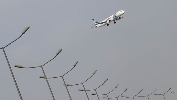 An EgyptAir plane lands at Cairo Airport in Egypt May 19, 2016 - Sputnik International