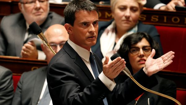 French Prime Minister Manuel Valls speaks during the questions to the government session at the National Assembly in Paris, France, May 10, 2016. French Prime Minister Manuel Valls speaks during the questions to the government session at the National Assembly in Paris, France, May 10, 2016. - Sputnik International