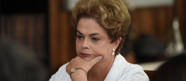 Brazilian suspended President Dilma Rousseff gives a press conference with international media at the presidential residence Alvorada Palace in Brasilia on May 13, 2016 Brazilian suspended President Dilma Rousseff gives a press conference with international media at the presidential residence Alvorada Palace in Brasilia on May 13, 2016 - Sputnik International