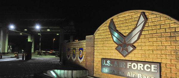 Logo at the entrance of the US Air base in Ramstein (File) - Sputnik International