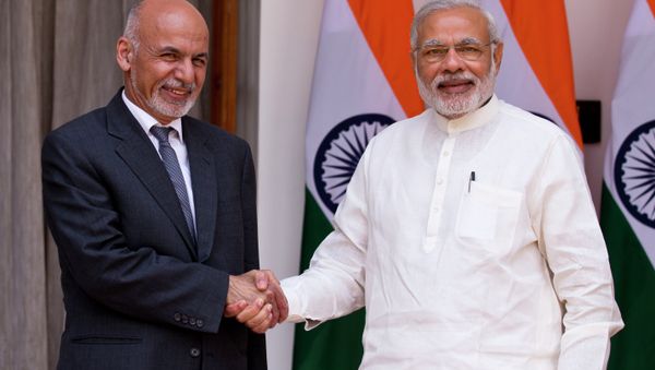 Indian Prime Minister Narendra Modi and Afghan President Mohammad Ashraf Ghani Indian Prime Minister Narendra Modi and Afghan President Mohammad Ashraf Ghani - Sputnik International