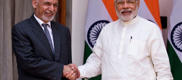 Indian Prime Minister Narendra Modi and  Afghan President Mohammad Ashraf Ghani - Sputnik International