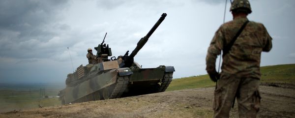 U.S. M1A2 Abrams tank moves to firing positions during U.S. led joint military exercise Noble Partner 2016 near Vaziani, Georgia, May 18, 2016 U.S. M1A2 Abrams tank moves to firing positions during U.S. led joint military exercise Noble Partner 2016 near Vaziani, Georgia, May 18, 2016 - Sputnik International