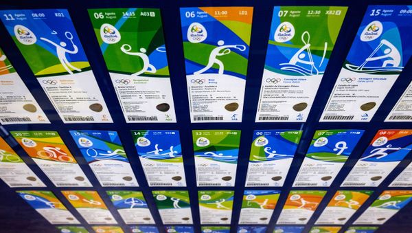 View of tickets for the Rio 2016 Olympic and Paralympic games as their design is revealed in Rio de Janeiro, Brazil, on May 20, 2016 - Sputnik International