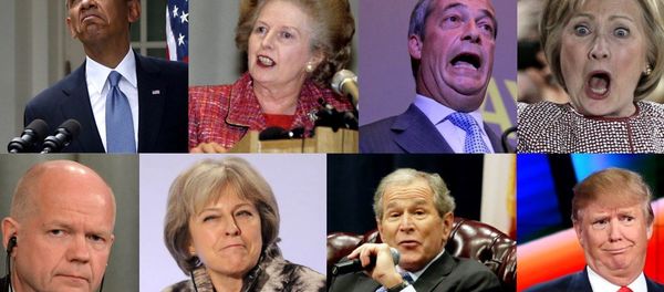 A collage of US and British politicians - Sputnik International