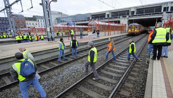 Rail workers strike. Belgium (File) Rail workers strike. Belgium (File) - Sputnik International