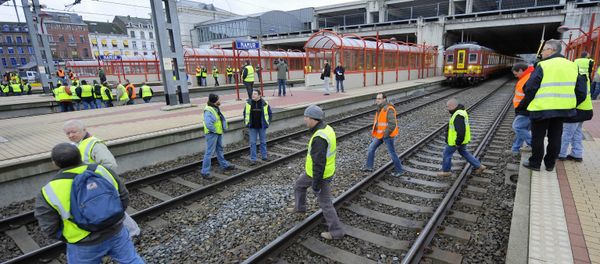 Rail workers strike. Belgium (File) - Sputnik International