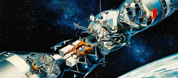 American and Soviet explorers shaking hands, 1975 American and Soviet explorers shaking hands, 1975 - Sputnik International