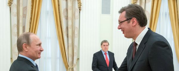 Russian President Vladimir Putin meets with Serbian Prime Minister Aleksandar Vucic Russian President Vladimir Putin meets with Serbian Prime Minister Aleksandar Vucic - Sputnik International