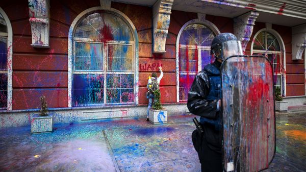 'Colorful Revolution' protest in Macedonia. File photo. - Sputnik International