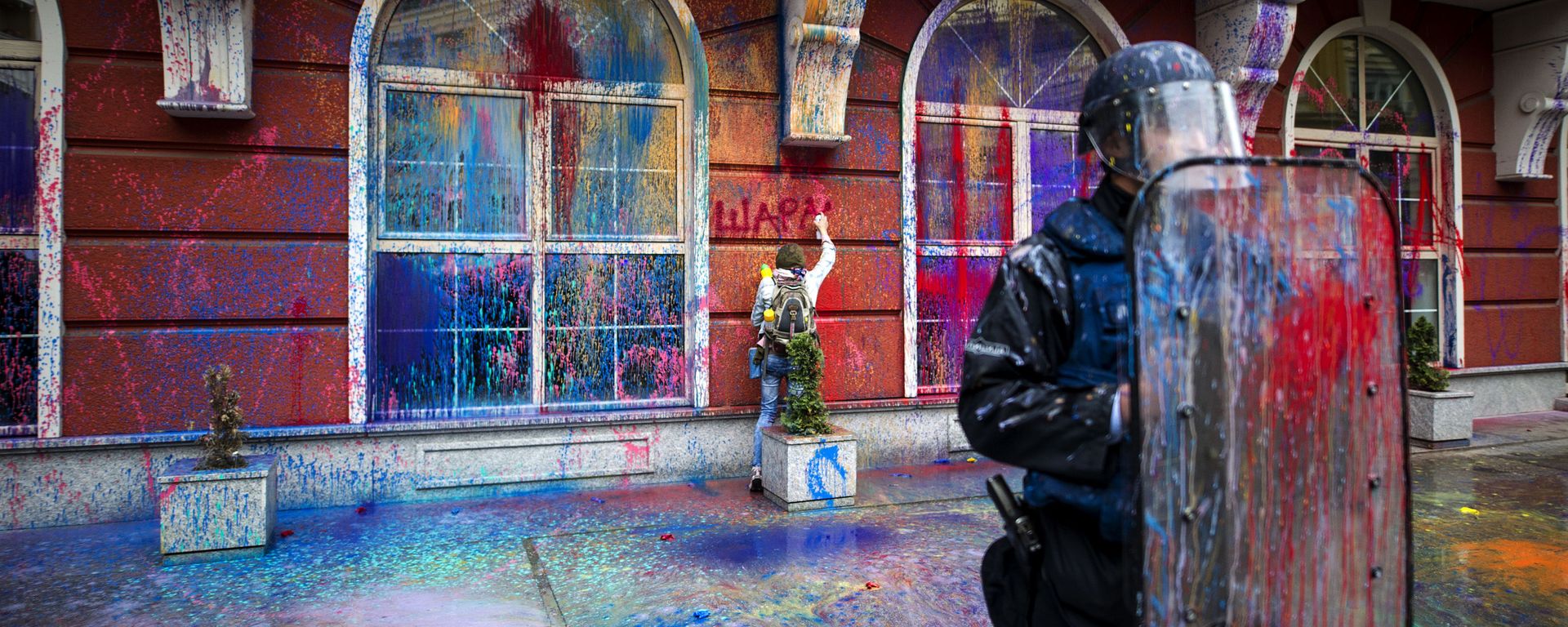 'Colorful Revolution' protest in Macedonia. File photo. 'Colorful Revolution' protest in Macedonia. File photo. - Sputnik International, 1920, 29.08.2022