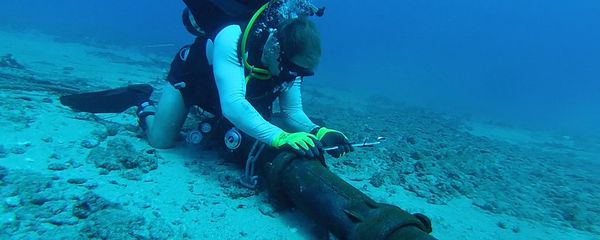 Installing steel armor around seafloor cable (File) Installing steel armor around seafloor cable (File) - Sputnik International