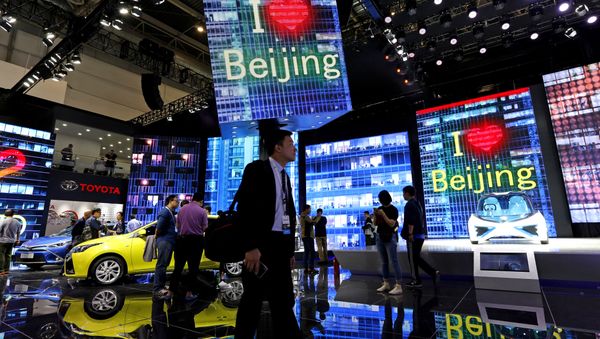 Beijing International Automotive Exhibition in Beijing, Monday, April 25, 2016 - Sputnik International