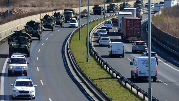 US military convoy arrives in Prague (File) US military convoy arrives in Prague (File) - Sputnik International