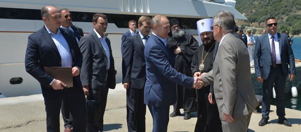 Russian President Putin Visits Mount Athos Russian President Putin Visits Mount Athos - Sputnik International