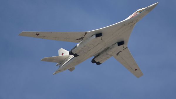 The Tu-160 heavy strategic bomber Alexander Novikov at the military parade to mark the 70th anniversary of Victory in the 1941-1945 Great Patriotic War. The Tu-160 heavy strategic bomber Alexander Novikov at the military parade to mark the 70th anniversary of Victory in the 1941-1945 Great Patriotic War. - Sputnik International