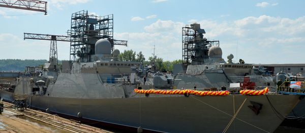 The official christening ceremony of the Project 1166 Gepard 3.9/Dinh Tien Hoang-class light frigate, produced for the Vietnamese Navy, takes place in the Russian Republic of Tatarstan. - Sputnik International