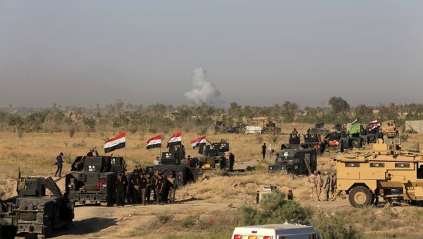 Smoke rises as Iraqi military forces prepare for an offensive into Fallujah to retake the city from Islamic State militants in Iraq, Monday, May 30, 2016 Smoke rises as Iraqi military forces prepare for an offensive into Fallujah to retake the city from Islamic State militants in Iraq, Monday, May 30, 2016 - Sputnik International