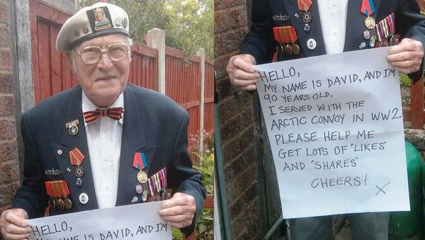 David Kennedy who served in World War II in the Arctic Convoy (HMS Domett - K473). - Sputnik International