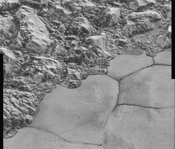 One section of the new Pluto images. - Sputnik International